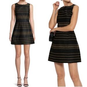 ALICE + OLIVIA Lindsey NEW Sleeveless Structured Dress Black Brocade NEW Size 0
